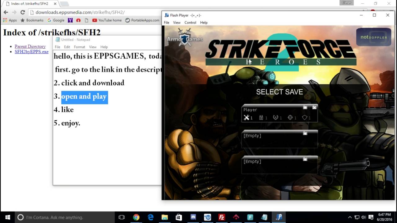 strike force heroes download pc